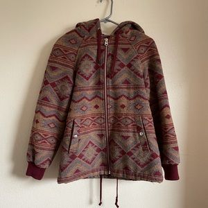 FOREVER21 burgundy coat